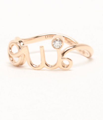 美品 Christian Dior リング 指輪 K18 oui ダイヤ レディース SIZE 9号 クリスチャンディオール