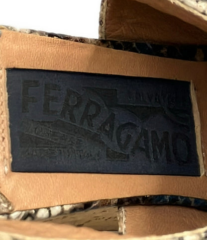 Salvatore Ferragamo サンダル ウェッジソール ガンチーニ YW 04995 レディース SIZE 6 サルヴァトーレフェラガモ