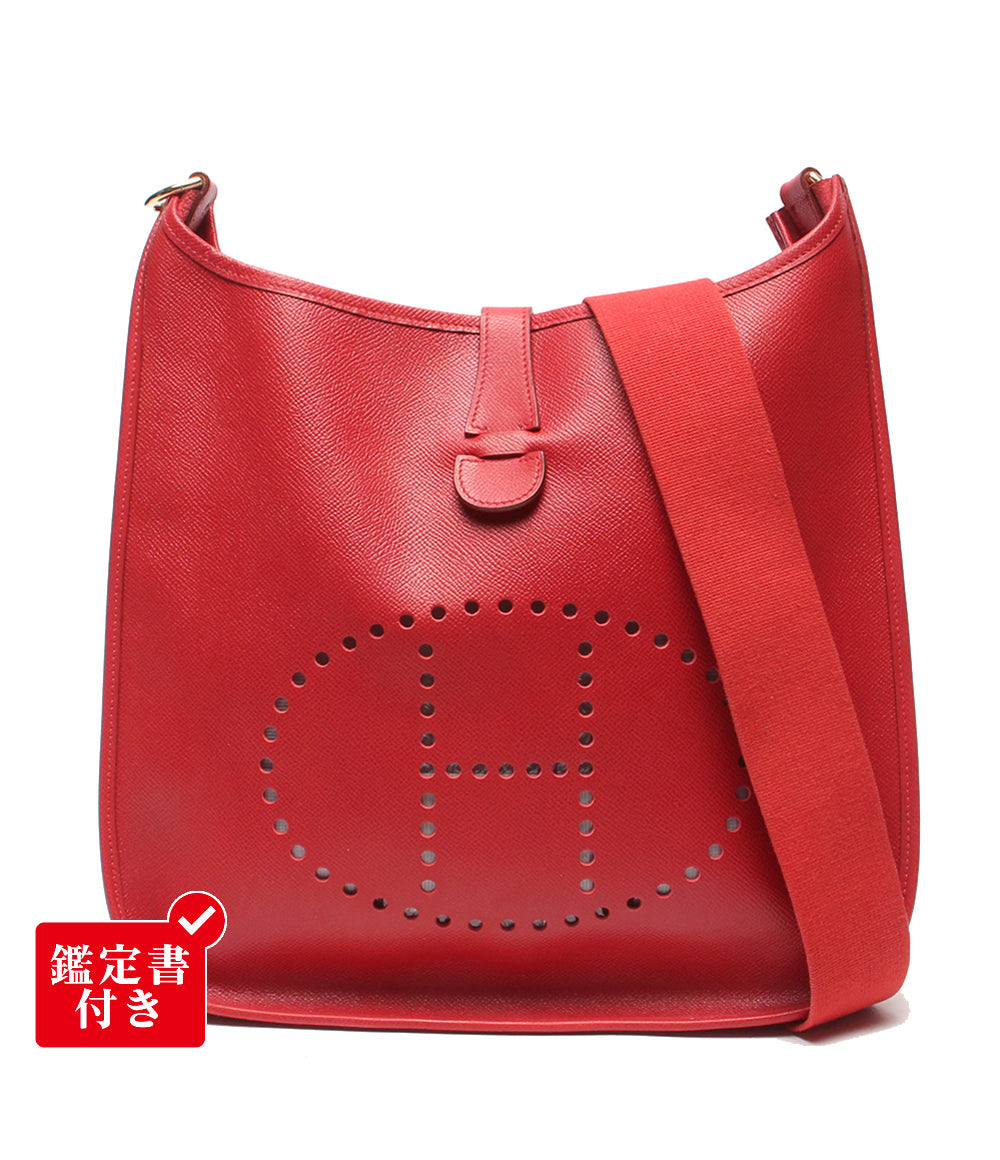 HERMES ショルダーバッグ 肩掛け 斜め掛け □A刻印 ゴールド金具 エブリン1 PM レディース メンズ エルメス
