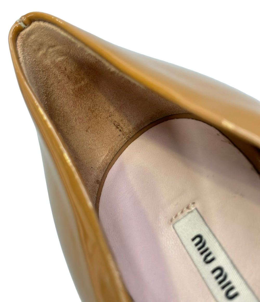 Miu Miu ポインテッドトゥエナメルパンプス レディース SIZE 36 (23cm) ミュウ ミュウ
