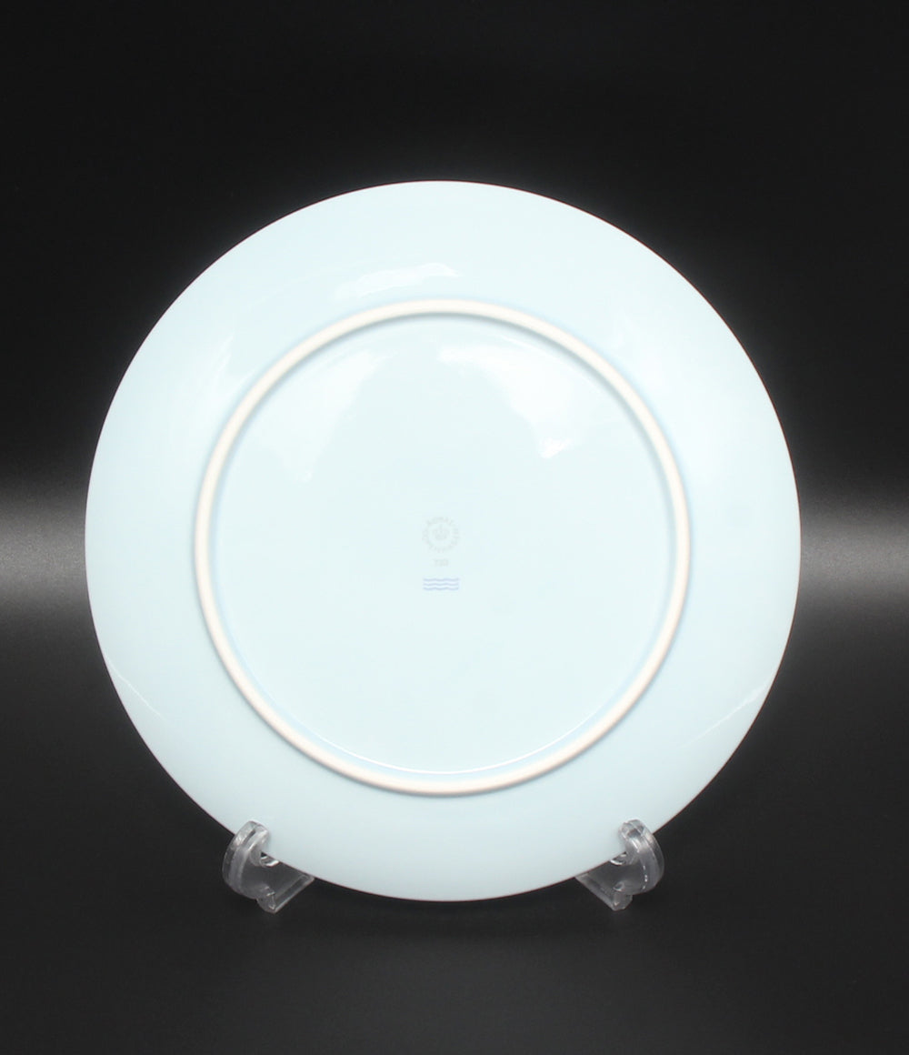 美品 Royal Copenhagen クーププレート 皿 23cm フラワーエンブレム ロイヤルコペンハーゲン