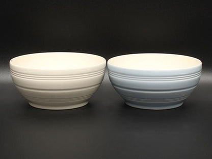 美品 WEDGWOOD カジュアルボール 皿 2点セット 15cm ジャスパー コンラン クリーム ブルー ウエッジウッド