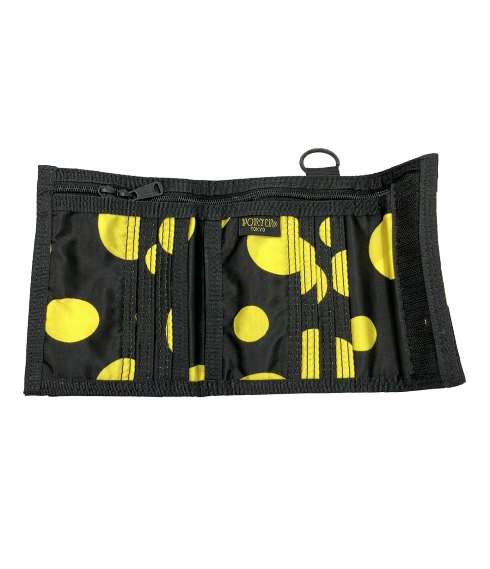 美品 PORTER YAYOI KUSUMA 三つ折り財布 メンズ ポーター 草間彌生