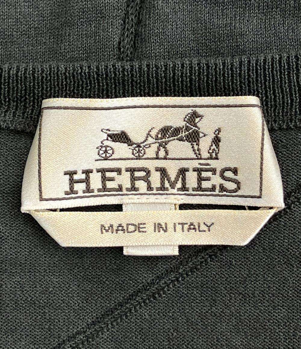 美品 HERMES 半袖 ヘンリーネック シャツ メンズ SIZE L エルメス