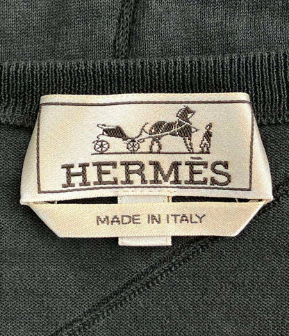 美品 HERMES 半袖 ヘンリーネック シャツ メンズ SIZE L エルメス
