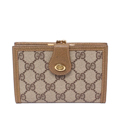 GUCCI 二つ折り財布 がま口 GGスプリーム 035 906 8683 レディース メンズ グッチ