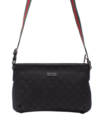 美品 グッチ ショルダーバッグ 斜め掛け GGｷｬﾝﾊﾞｽ 189749 001998 レディース GUCCI
