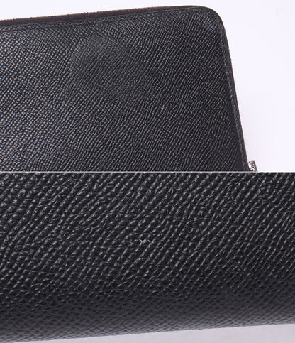 HERMES ラウンドファスナー長財布 シルバー金具 Z刻印 アザップシルクイン メンズ エルメス