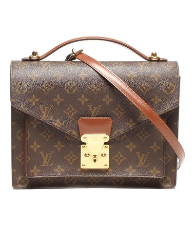 ルイ・ヴィトン 2wayハンドバッグ ショルダーバッグ 斜め掛け ビジネスバッグ モンソー モノグラム M51185 メンズ LOUIS VUITTON