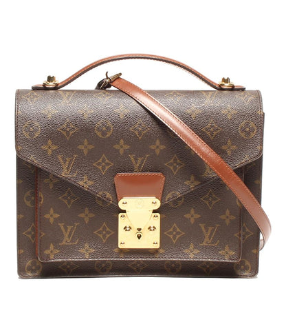 ルイ・ヴィトン 2wayハンドバッグ ショルダーバッグ 斜め掛け ビジネスバッグ モンソー モノグラム M51185 メンズ LOUIS VUITTON