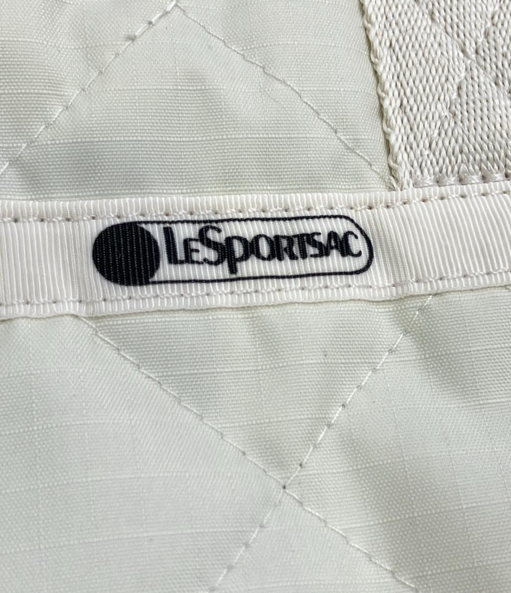 美品 LeSportsac 2way ハンドバッグ ショルダーバッグ 斜め掛け チェーンキルトコレクション サンドバー レディース レスポートサック