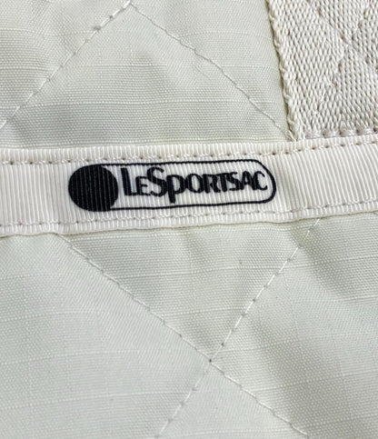 美品 LeSportsac 2way ハンドバッグ ショルダーバッグ 斜め掛け チェーンキルトコレクション サンドバー レディース レスポートサック