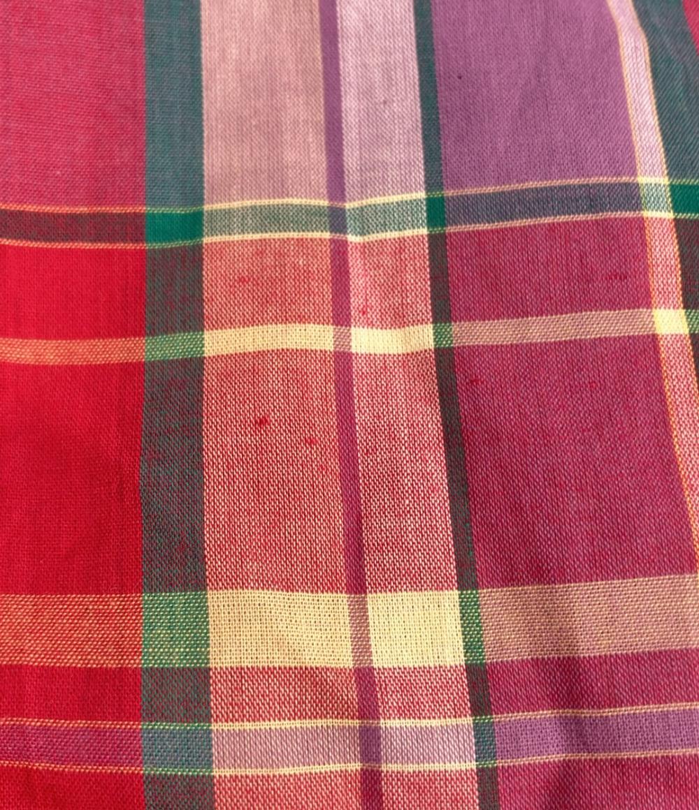 NE QUITTEZ PAS ノースリーブ チェック柄 ワンピース レディース SIZE M ヌキテパ