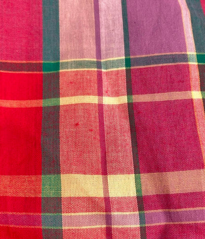 NE QUITTEZ PAS ノースリーブ チェック柄 ワンピース レディース SIZE M ヌキテパ