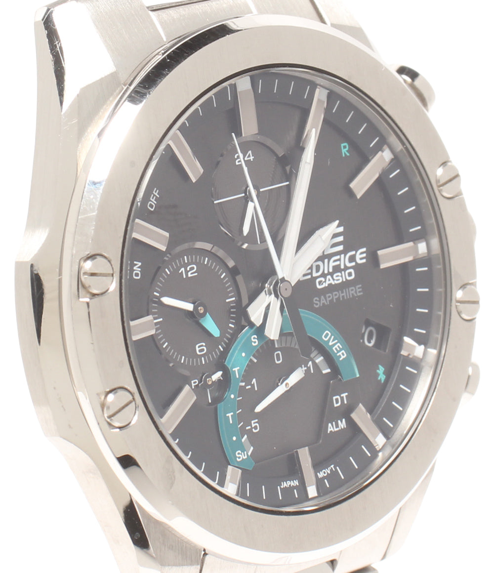 CASIO 腕時計 エディフィス EDIFICE ソーラー ブラック EQB-1000 メンズ カシオ