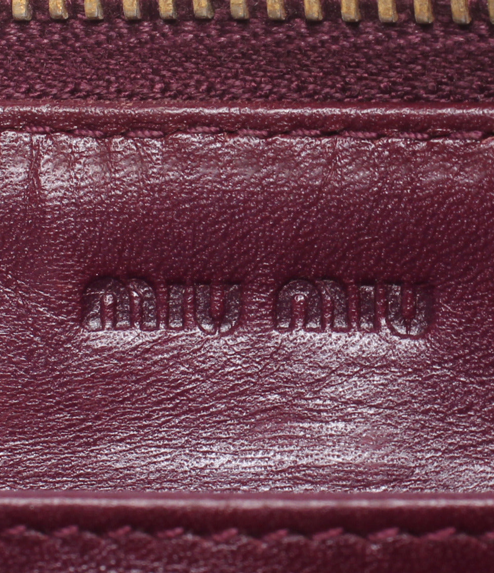 Miu Miu ラウンドファスナー長財布 レディース ミュウ ミュウ