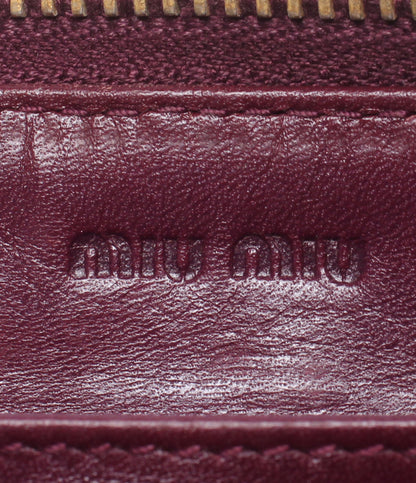 Miu Miu ラウンドファスナー長財布 レディース ミュウ ミュウ