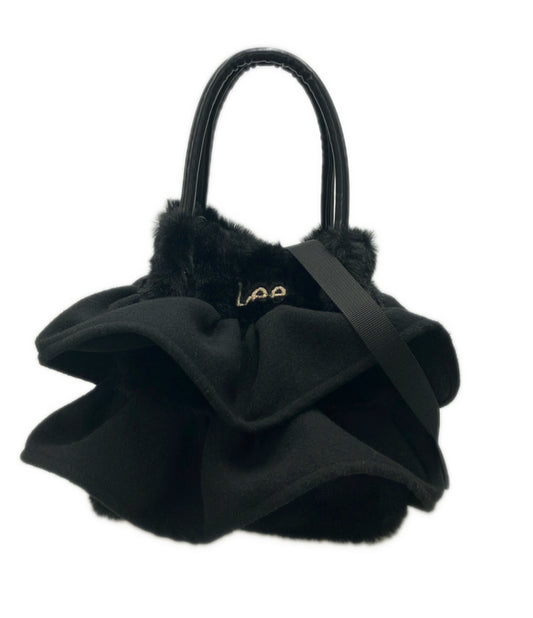 美品 Lee 2way ハンドバッグ ショルダーバッグ 斜め掛け フリル レディース リー