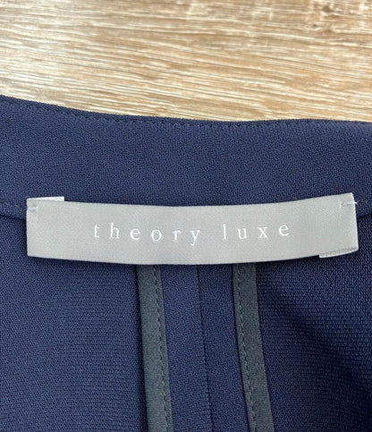 美品 theory luxe セットアップ パンツスーツ ノーカラー 03-2106475-895-042 レディース SIZE 42 (L) セオリーリュクス