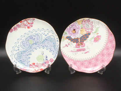 美品 WEDGWOOD プレート 皿 4点セット 21cm バタフライ ブルーム ウエッジウッド