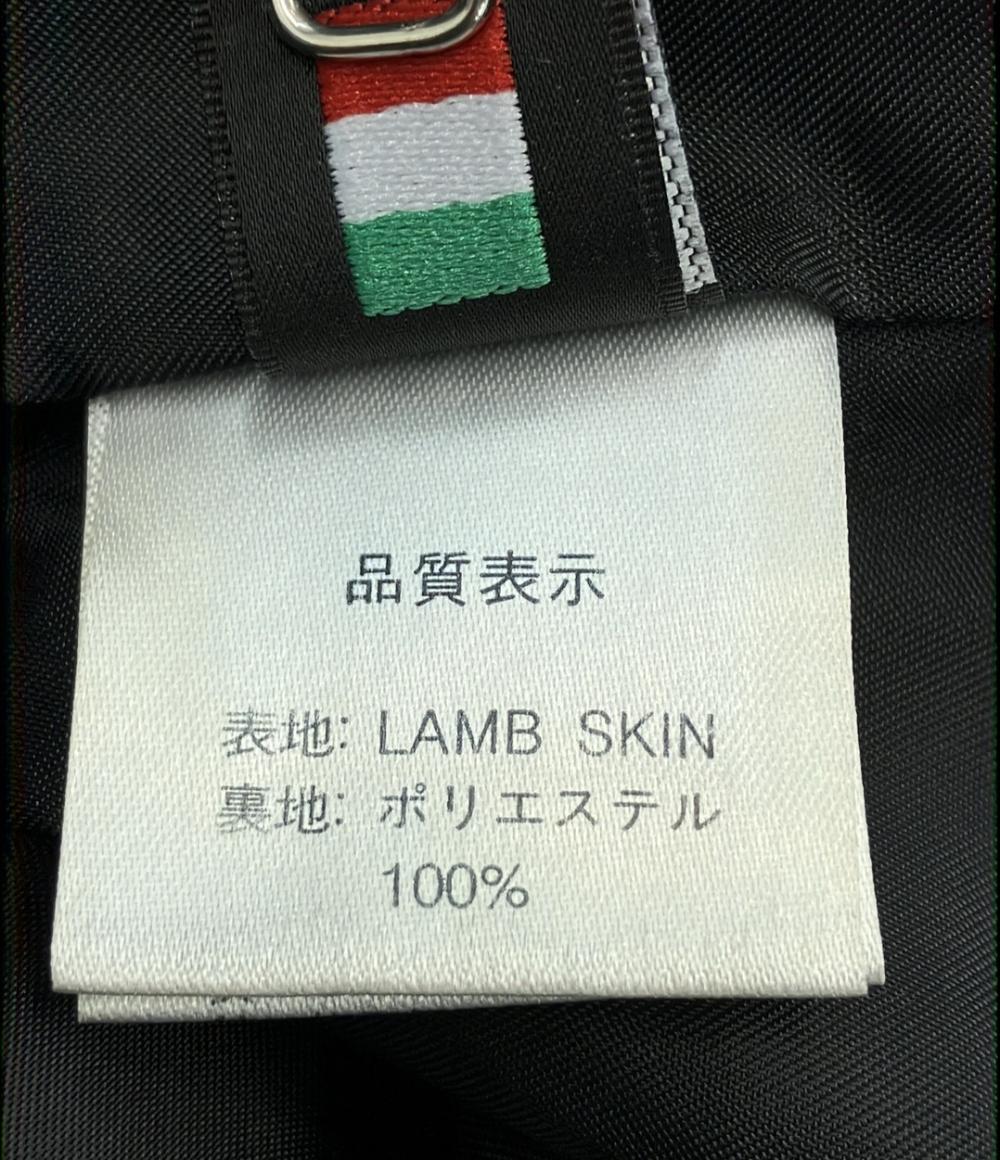 イタリアンラムスキン ライダースジャケット メンズ SIZE M (M) ITALIANLAMBSKIN