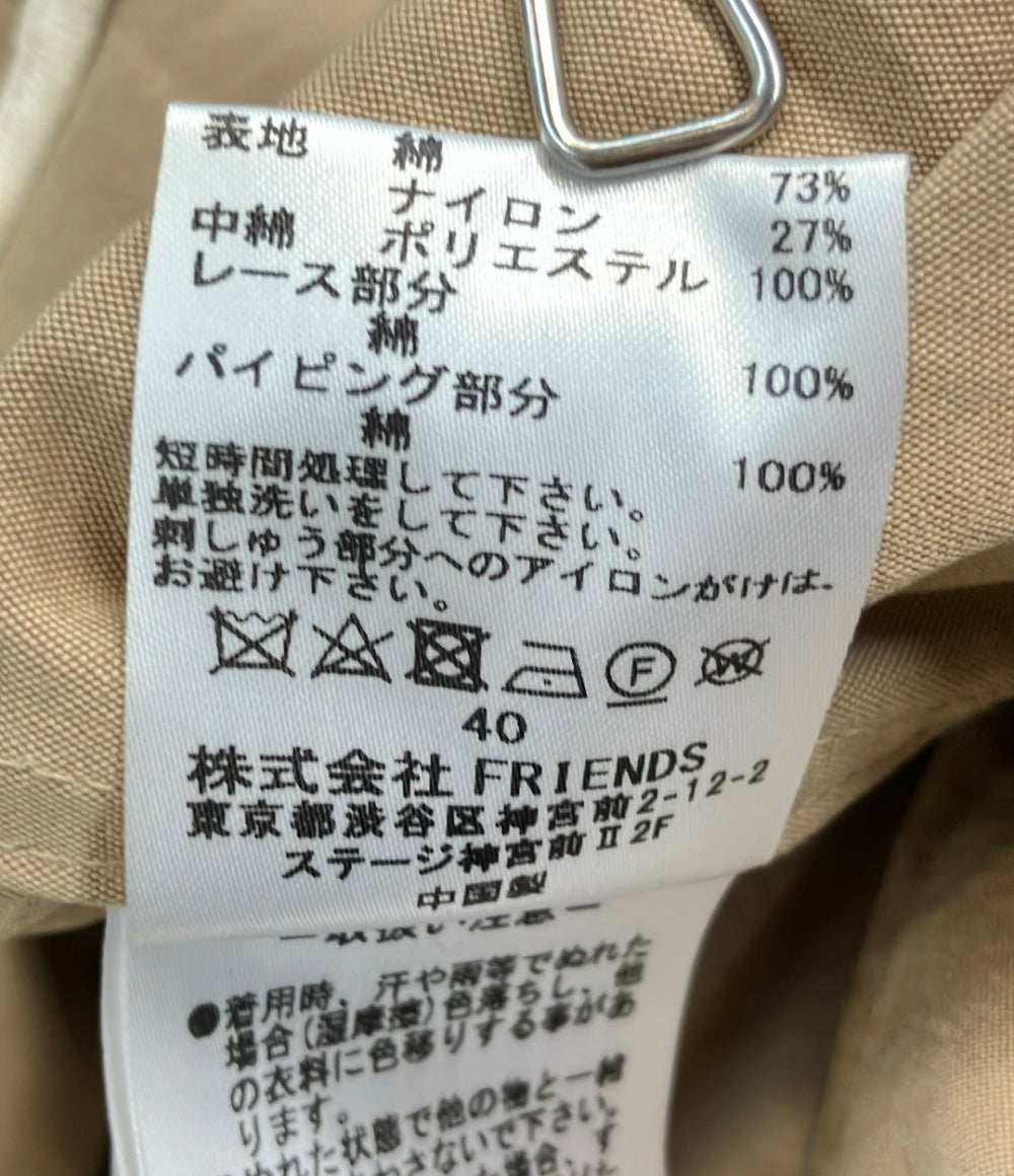 MUVEIL コート フラワーエンブロイダリーオーバー 刺繍 23SS ガーリー＆フェミニン MA224FC001 レディース SIZE 40 (L) ミュベール