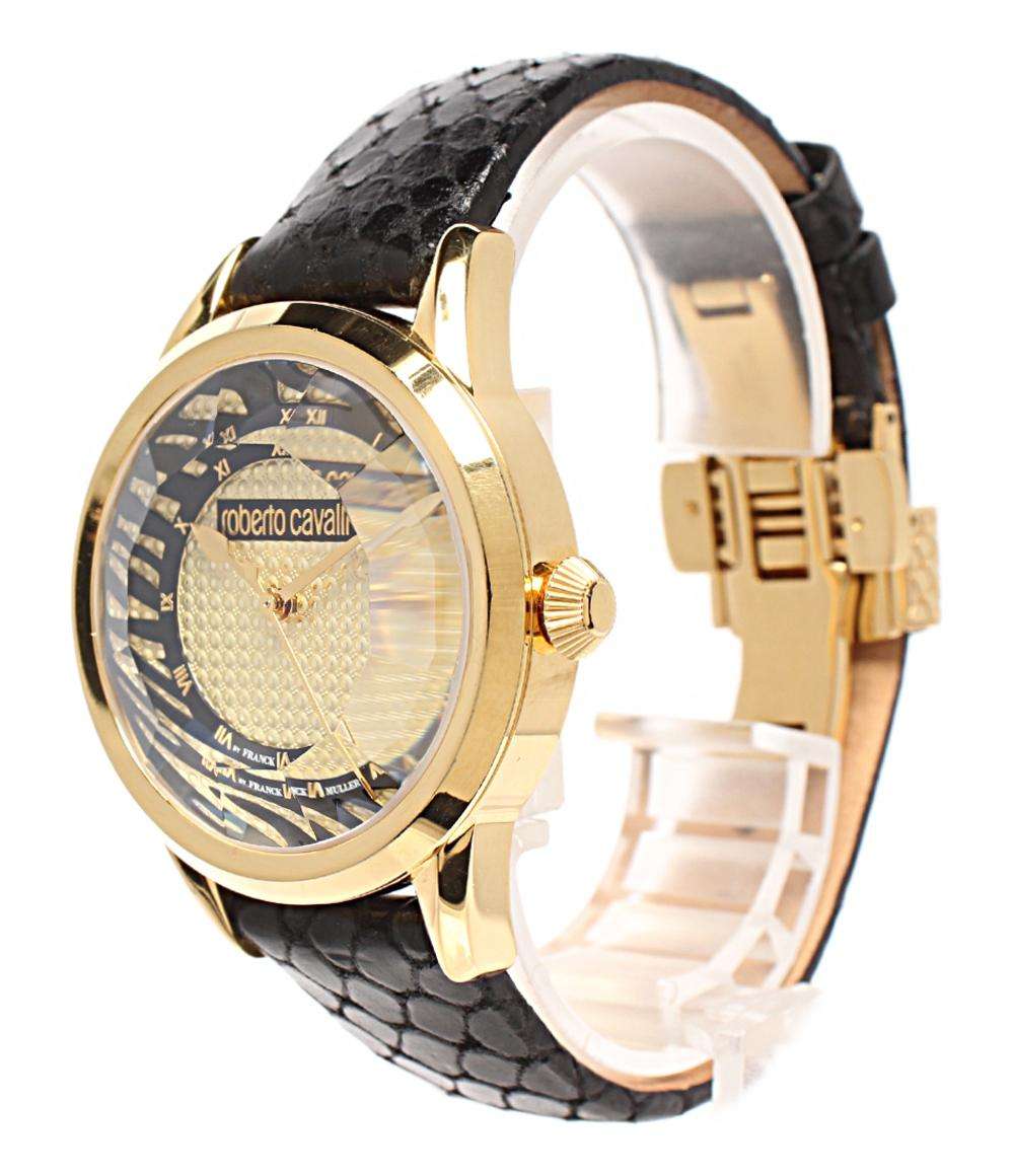 Roberto Cavalli FRANCK MULLER 腕時計 クオーツ ゴールド IL063 メンズ ロベルトカバリ フランクミュラー