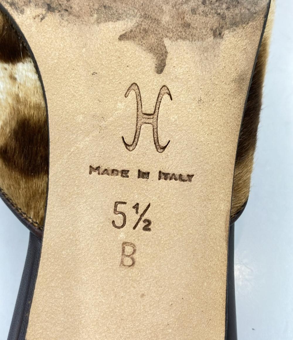 COLE HAAN ミュール ハラコ レディース SIZE 5 1/2 B (22.5cm) コールハーン