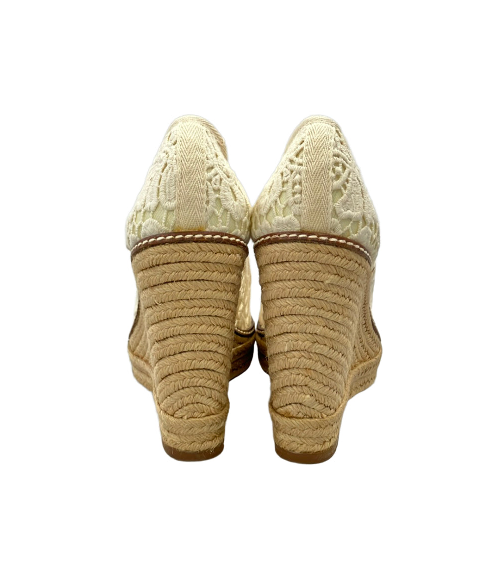 Tory Burch ウェッジソール オープントゥパンプス エスパドリーユ レディース SIZE 7 B トリーバーチ