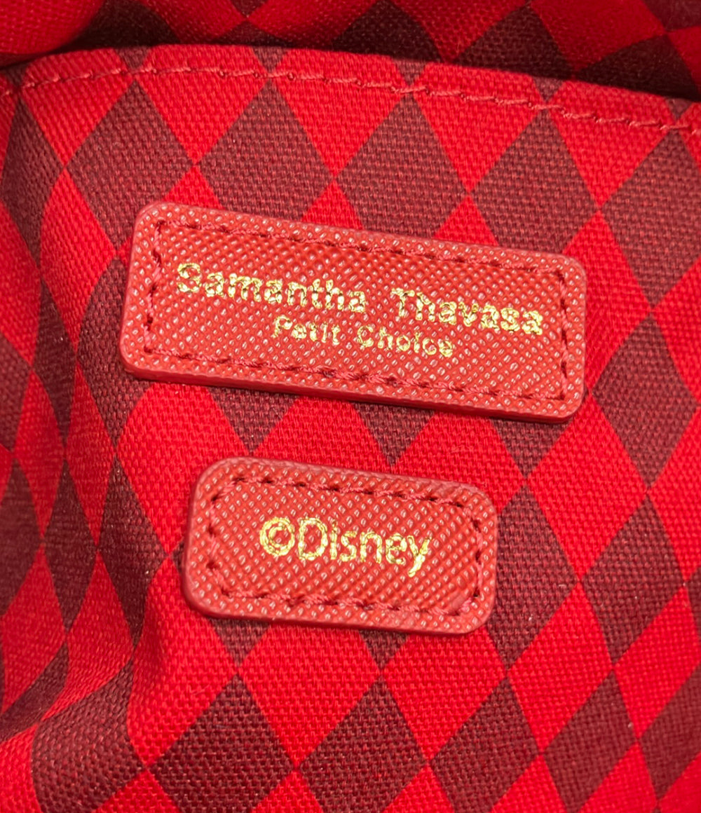 美品 Samantha Thavasa Disney 2way ハンドバッグ ショルダーバッグ 斜め掛け ツイステッドワンダーランド レディース サマンサタバサ ディズニー