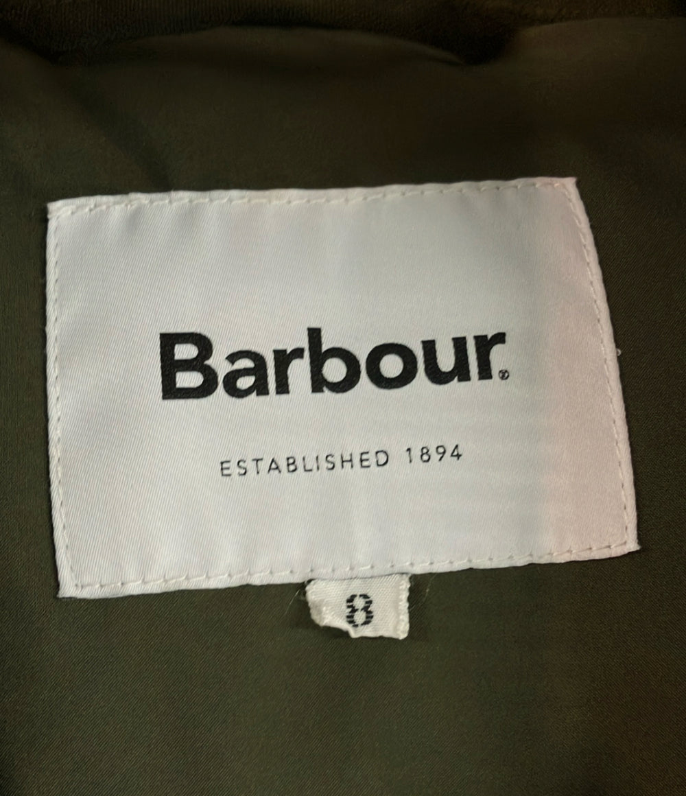 Barbour ダウンコート ナイロン フード付き フロントダブルジップ スナップボタン BURGHLEY OS DOWN CORDURA 2002196 レディース SIZE 8 (M) バブアー