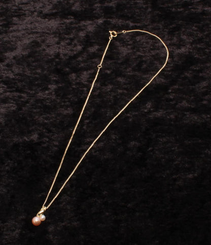 美品 ヴァンドームアオヤマ ネックレス K18 カラーパール レディース VENDOME AOYAMA