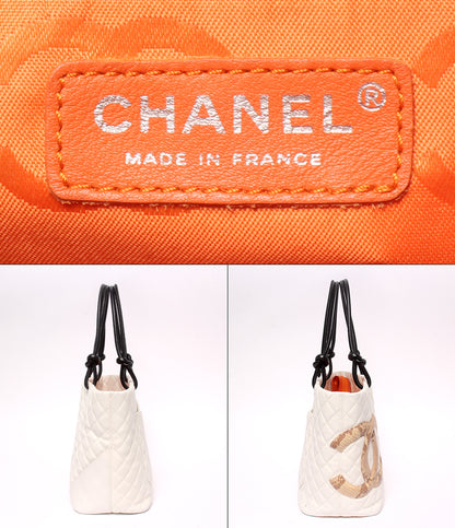 CHANEL トートバッグ ショルダーバッグ 肩掛け シルバー金具 9番台 カンボン パイソン レディース シャネル