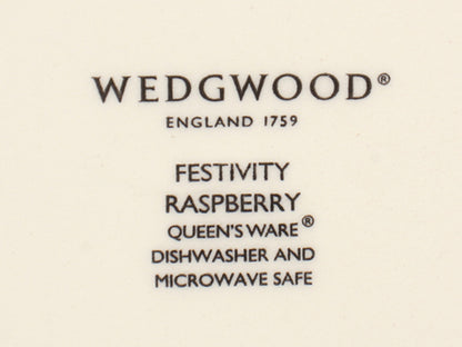 美品 WEDGWOOD プレート 皿 2点セット 21cm フェスティビティ ラズベリー ウエッジウッド