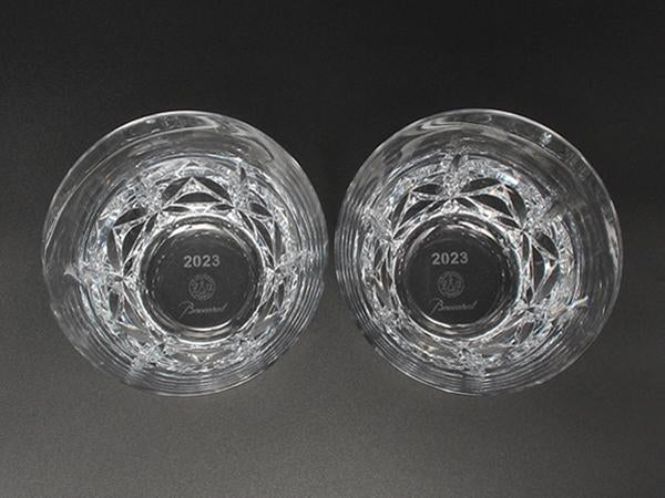 美品 Baccarat イヤータンブラー グラス 2点セット ペア 2023 エクラ バカラ