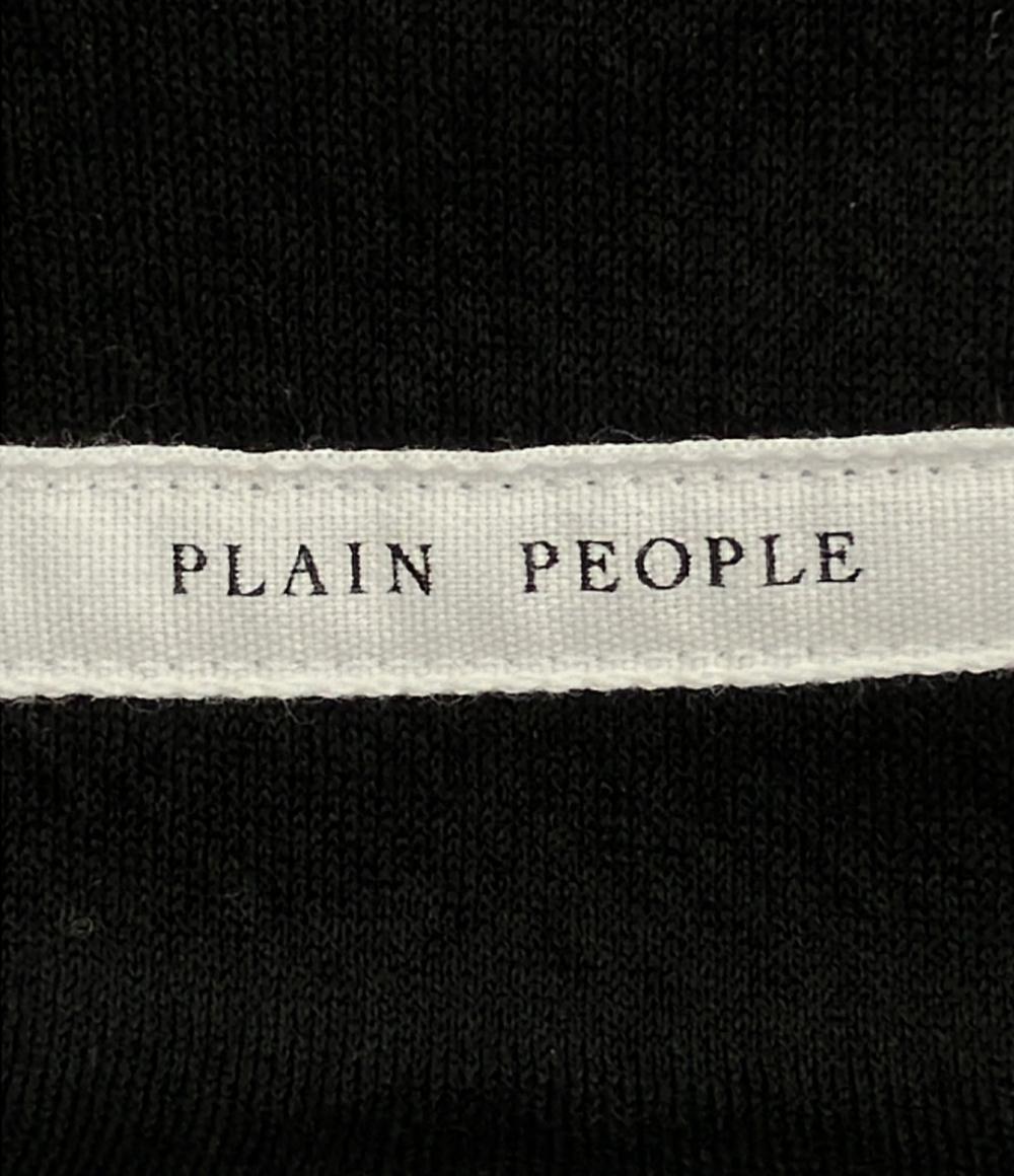 美品 プレインピープル ダンボールニットスタンドカラーブルゾン レディース SIZE 2 (M) plain people