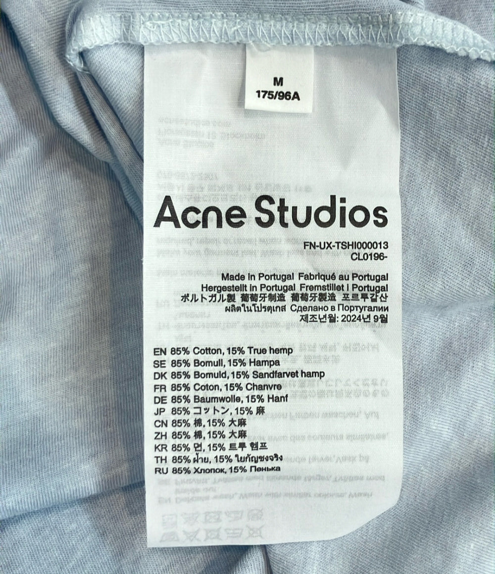 Acne Studios 半袖 スプレー加工ロゴTシャツ ダメージ加工 CL0196 メンズ SIZE M アクネ ストゥディオズ