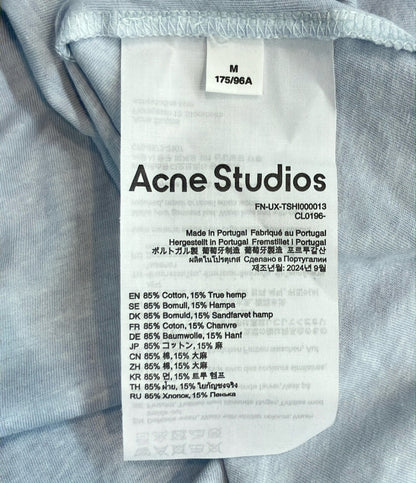 Acne Studios 半袖 スプレー加工ロゴTシャツ ダメージ加工 CL0196 メンズ SIZE M アクネ ストゥディオズ