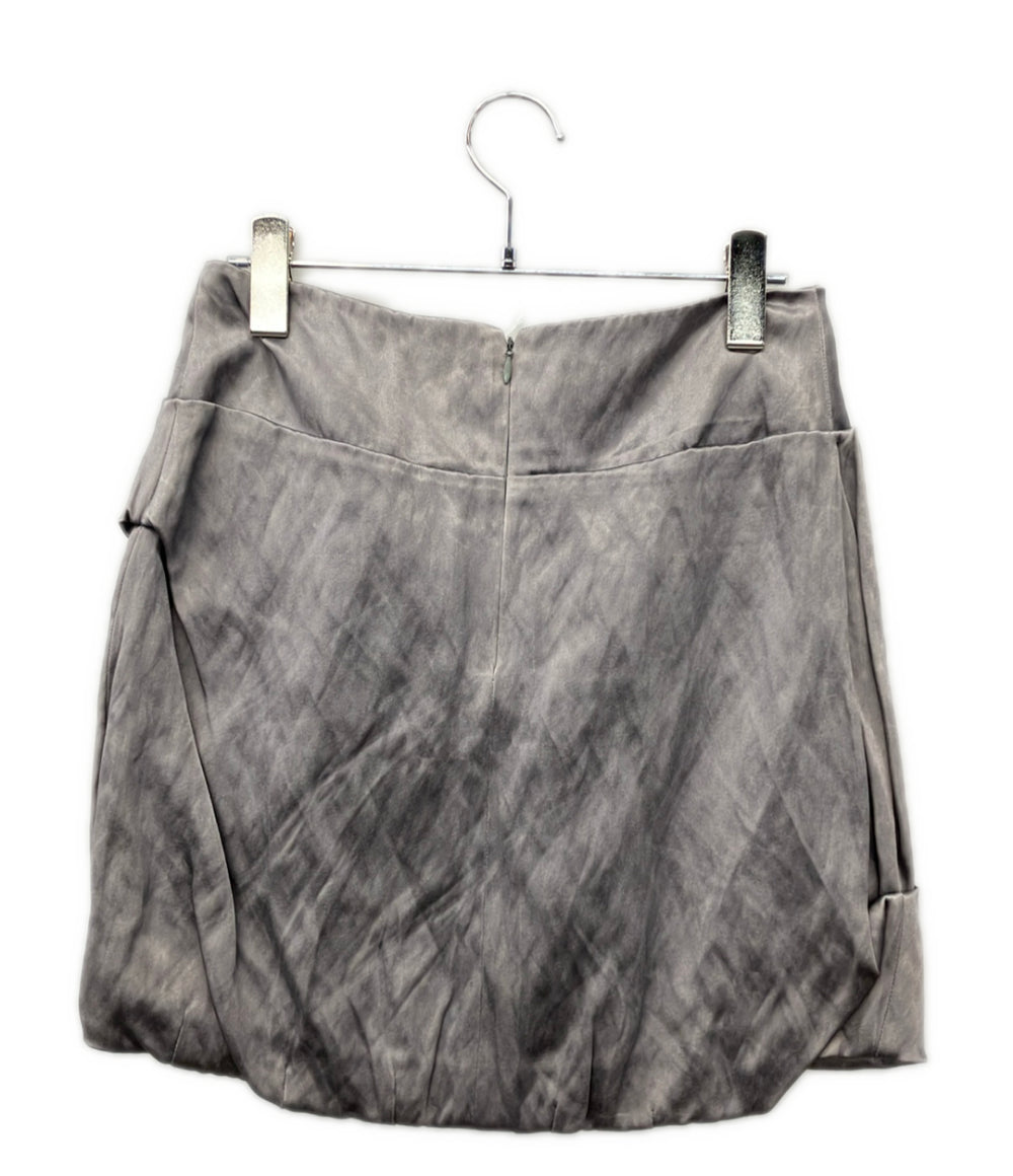 PRADA シルク混 アシンメトリー リボン ミニスカート P1726U レディース SIZE 38 (M) プラダ