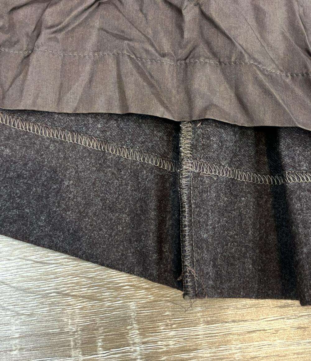 CHANEL ミニスカート ココマークボタン付き プリーツ ウール シルク100% C-TK-5914 レディース SIZE 40 (M) シャネル