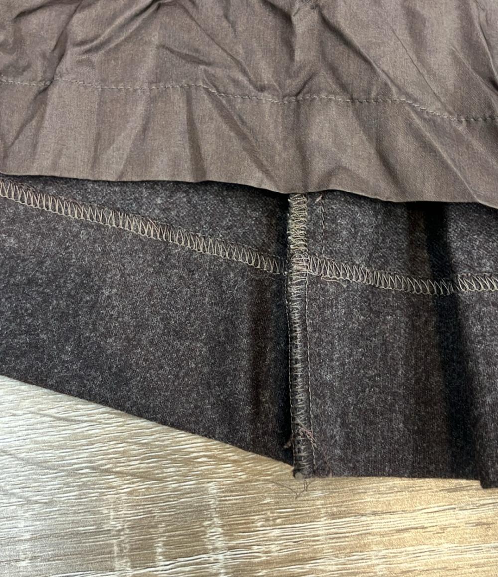 CHANEL ミニスカート ココマークボタン付き プリーツ ウール シルク100% C-TK-5914 レディース SIZE 40 (M) シャネル