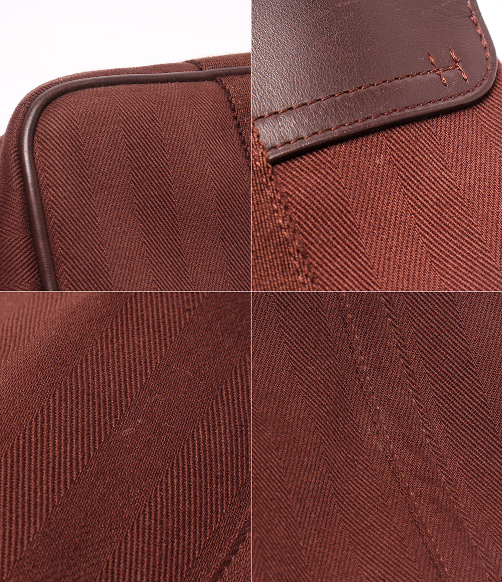 HERMES ハンドバッグ シルバー金具 トワルシェブロン ヴァルパライソ PM レディース エルメス