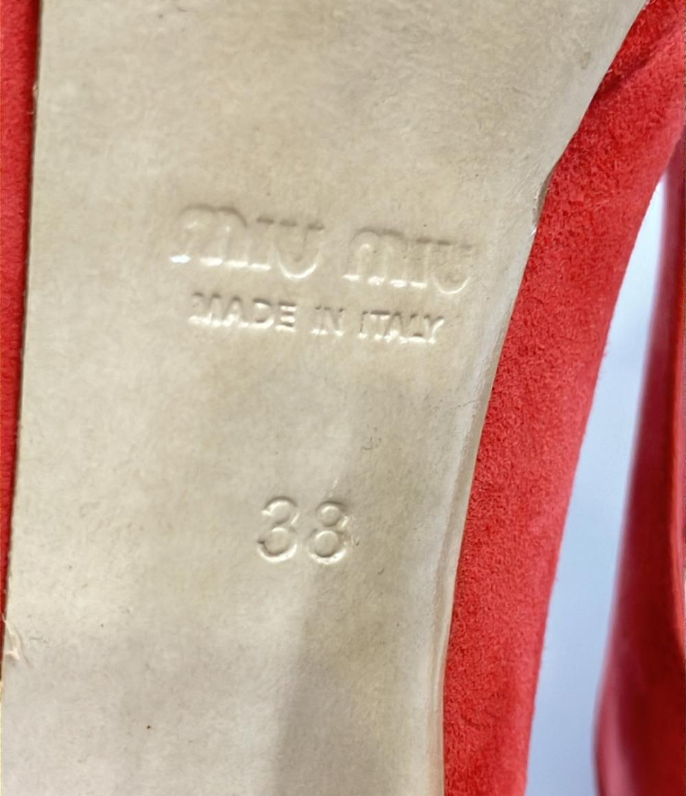 ミュウ ミュウ オープントゥパンプス レディース SIZE 38 (XL) Miu Miu