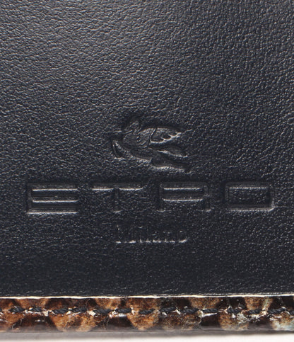 ETRO カードケース パイソン柄 メンズ エトロ