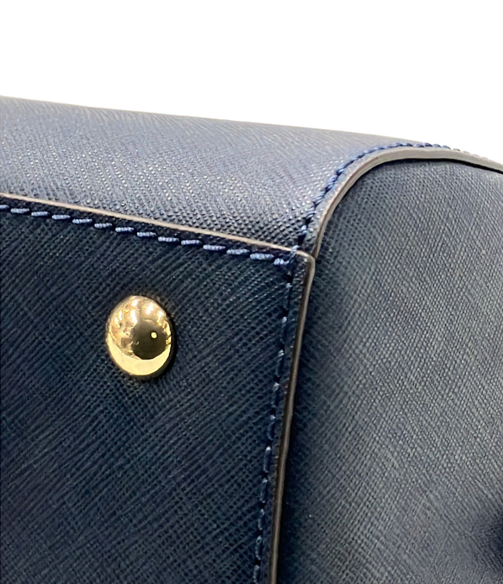 【美品】MICHAEL KORS レザー ショルダーバッグ 斜め掛け ネイビー 未使用品 マイケルコース MICHAEL KORS タグ付き ショルダーバッグ 斜