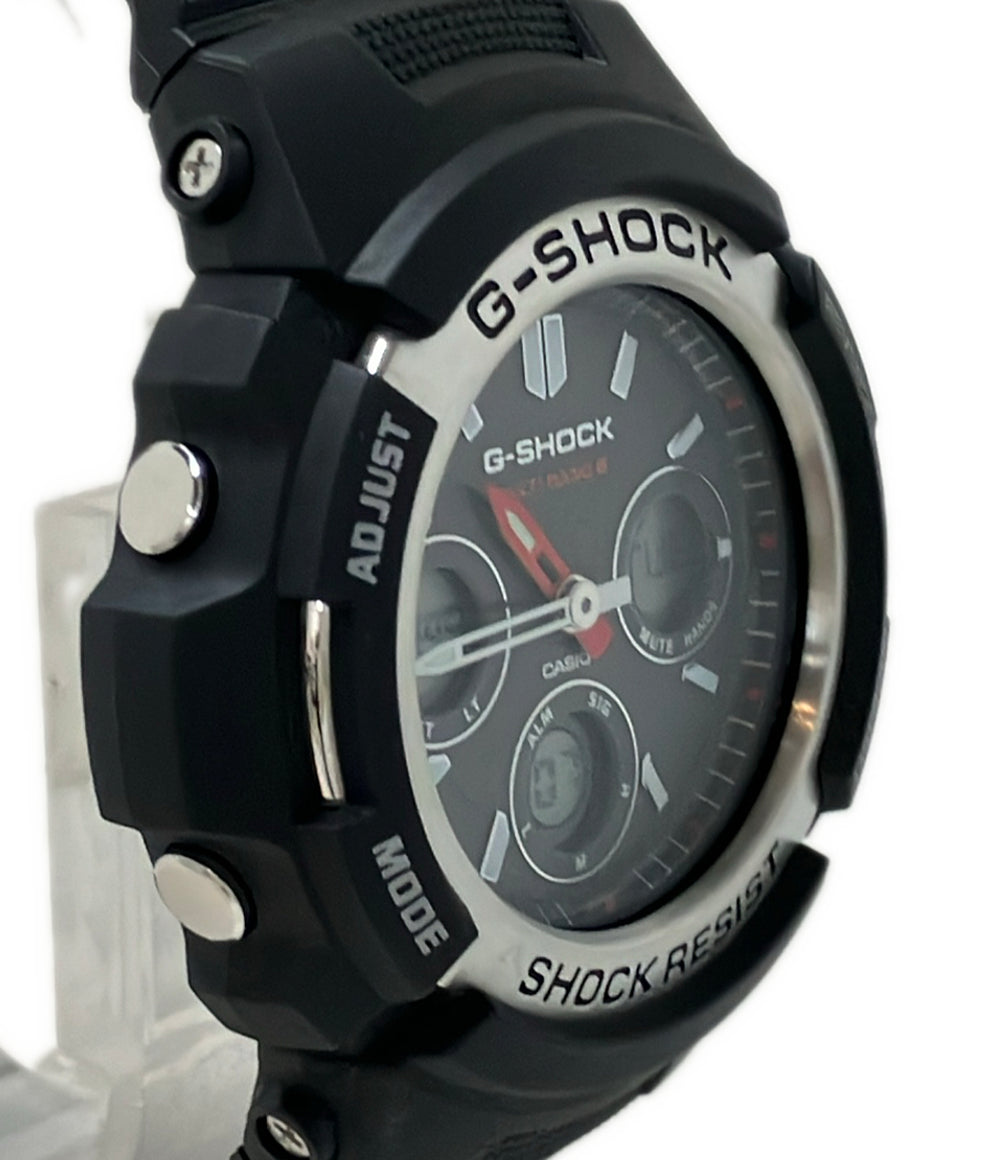 美品 CASIO 腕時計 G-SHOCK ソーラー ブラック AWG-M100 メンズ カシオ
