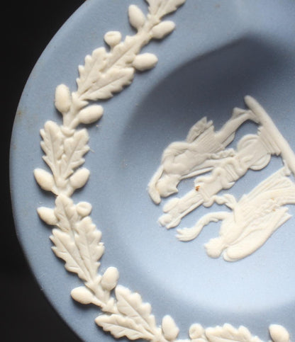 ウェッジウッド 小物入れ クローバー型 トレイ ジャスパー ブルー WEDGWOOD