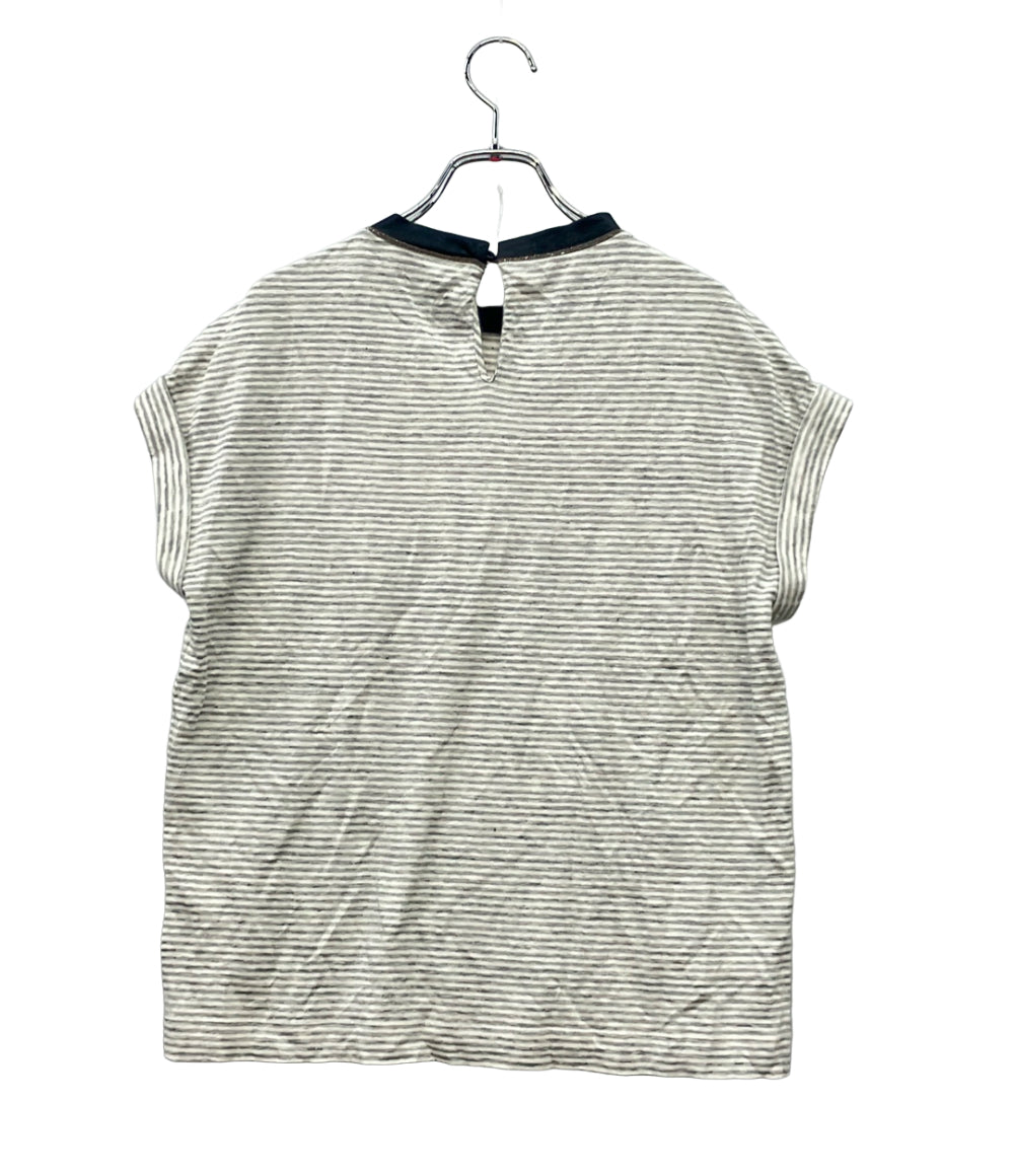 Brunello Cucinelli 半袖Tシャツ ボーダー柄 MH964HL510 レディース SIZE XS ブルネロクチネリ
