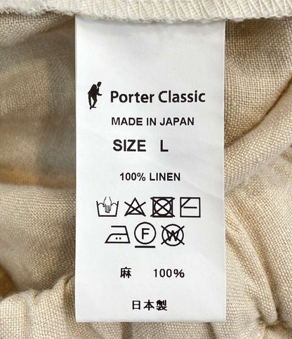 PORTER CLASSIC リネン イージーパンツ メンズ SIZE L ポータークラシック