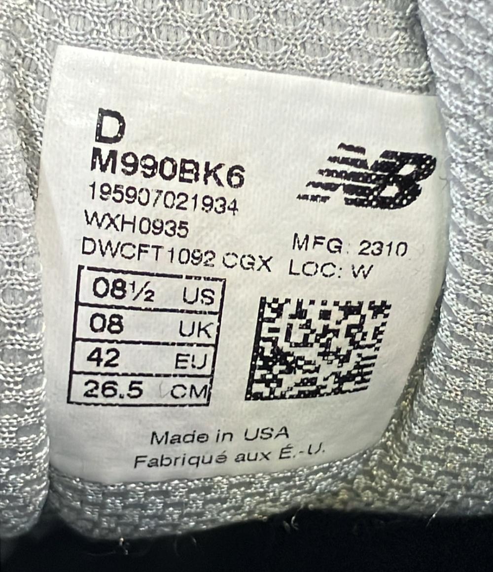 NEW BALANCE ローカットスニーカー M990BK6 メンズ SIZE 26.5 (M) ニューバランス